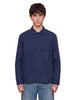 Camicia a maniche lunghe con taschino cruiser  in blu