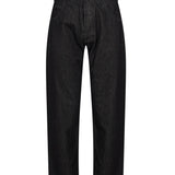 Jeans affusolati a vita media in nero 