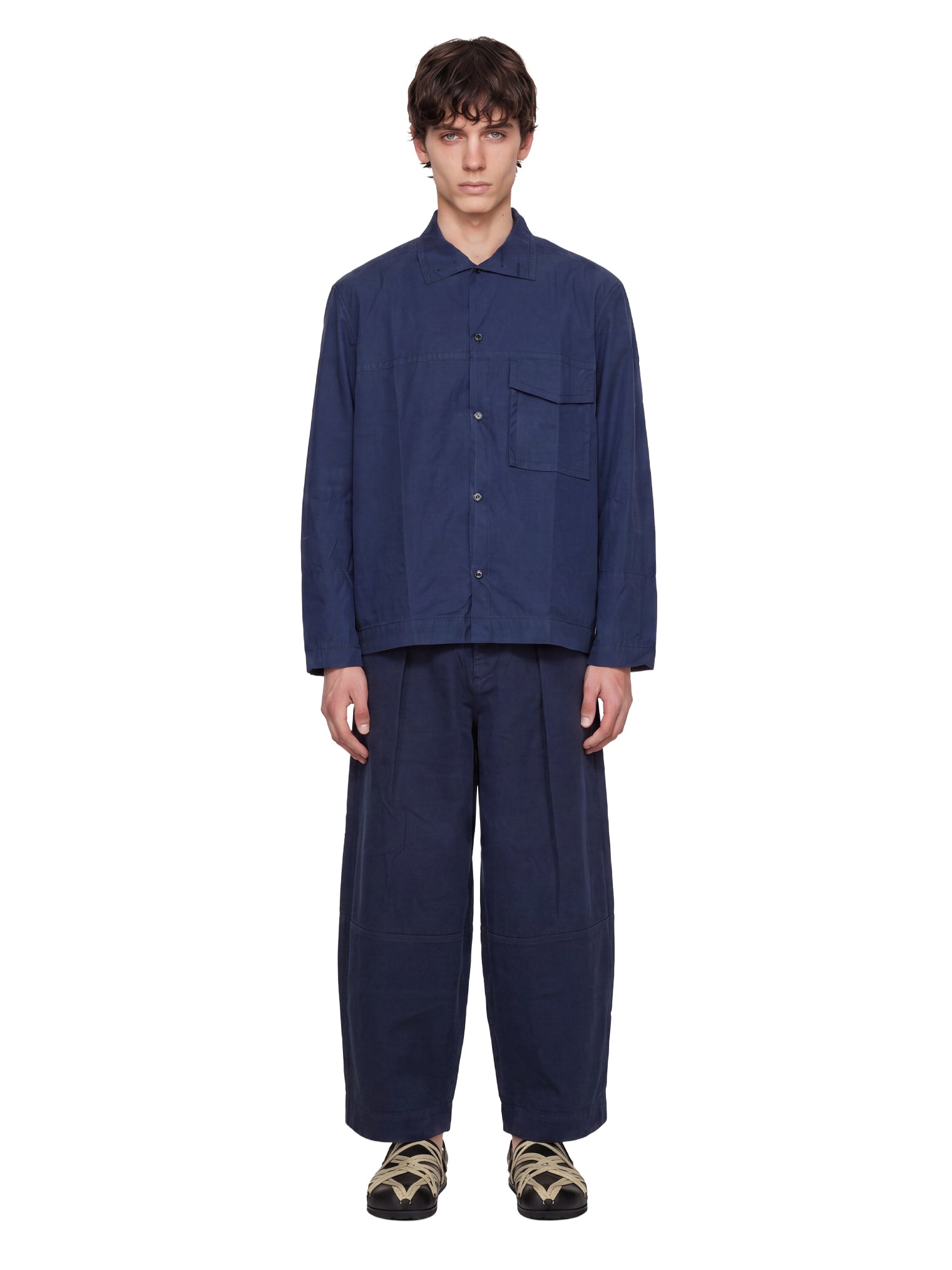 Pantaloni deadbeat in blu 