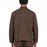 Giacca camicia in marrone 