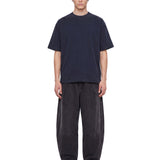 T-shirt Triple in cotone blu 