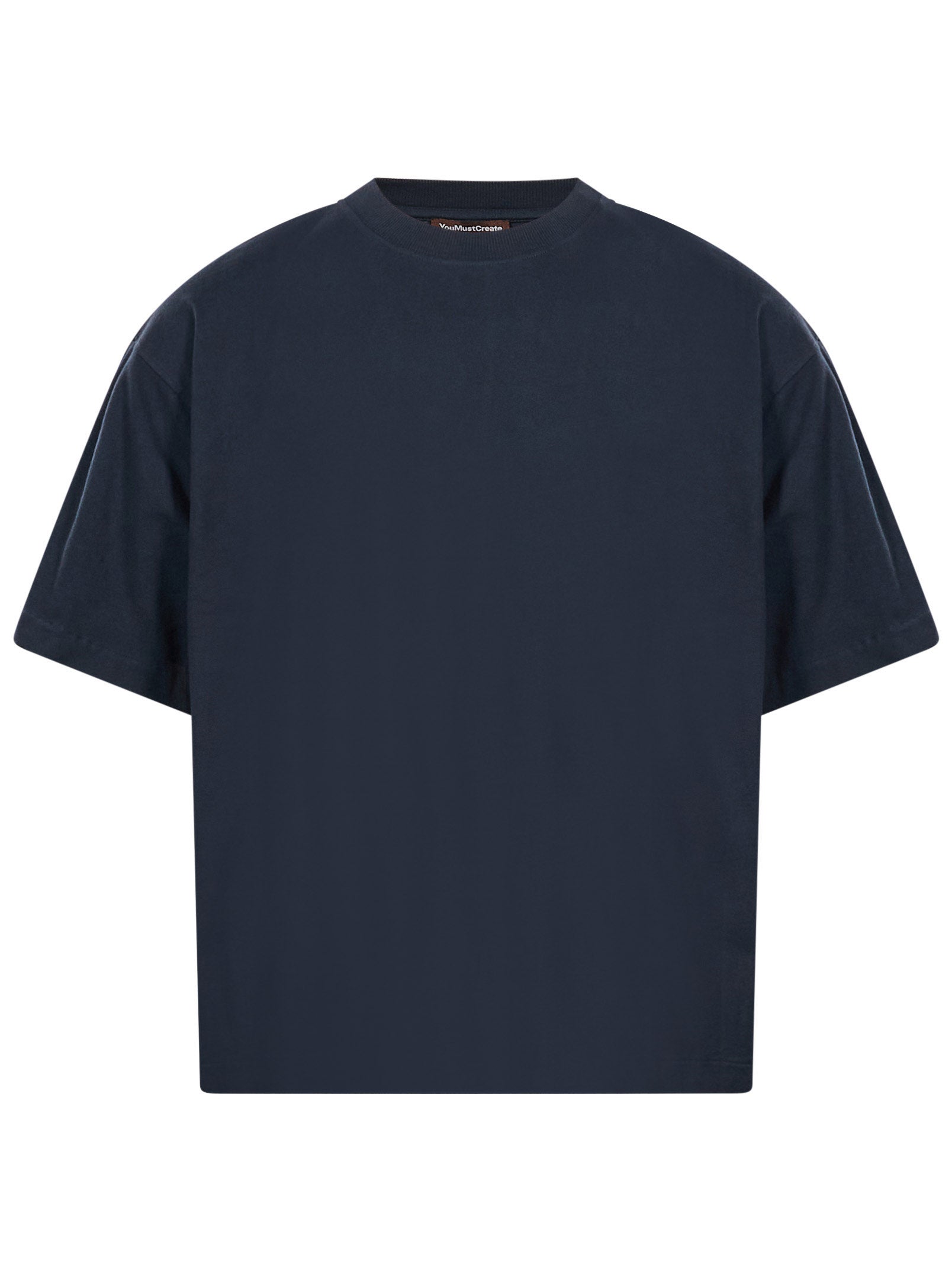 T-shirt Triple in cotone blu 