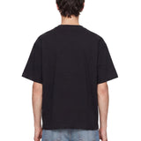 T-shirt oversize triple in nero 