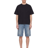 T-shirt oversize triple in nero 