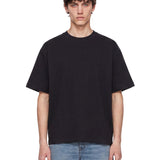 T-shirt oversize triple in nero 