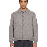 Cardigan con bottoni in grigio 