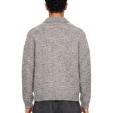 Cardigan con bottoni in grigio 