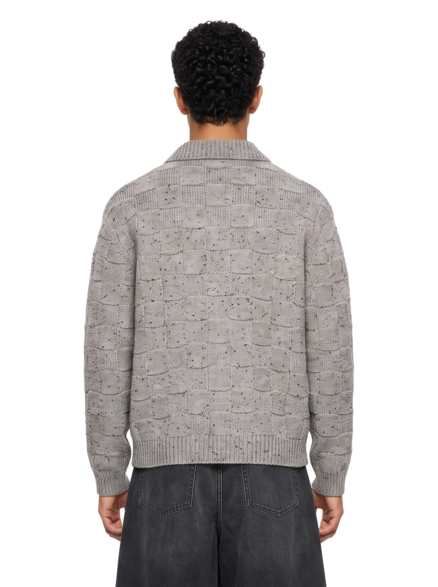 Cardigan con bottoni in grigio 