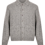 Cardigan con bottoni in grigio 