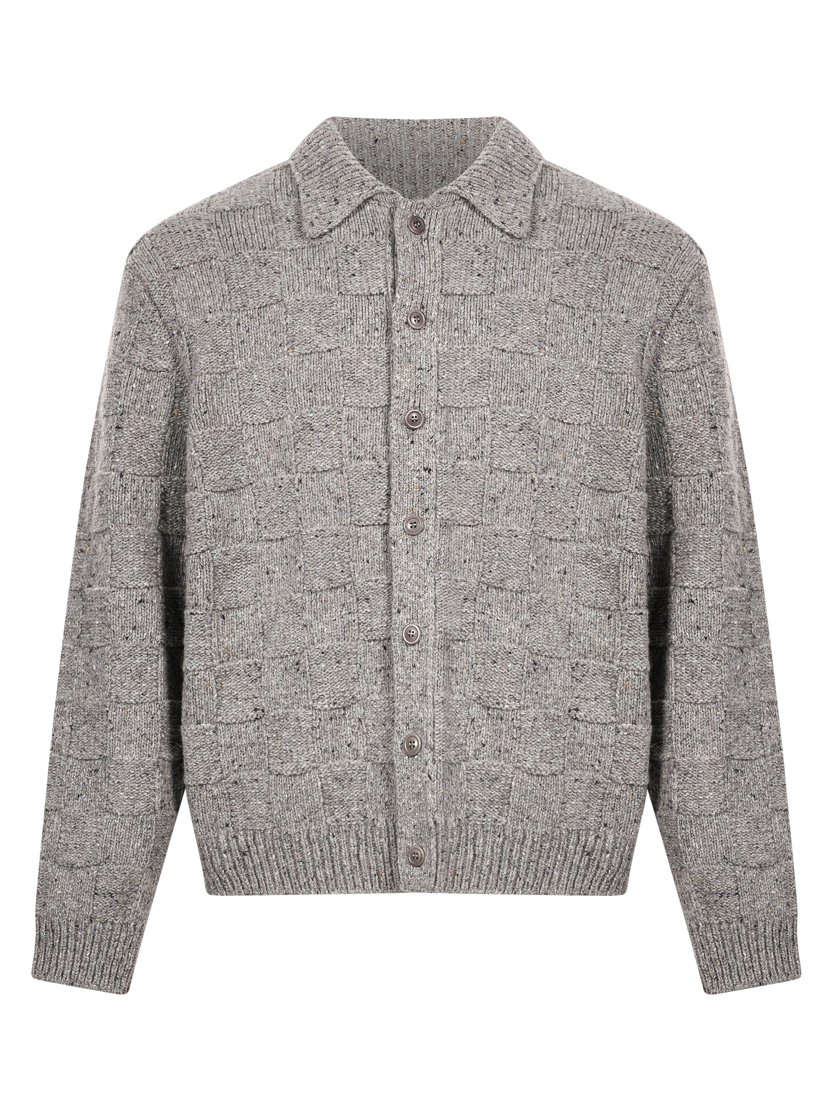 Cardigan con bottoni in grigio 
