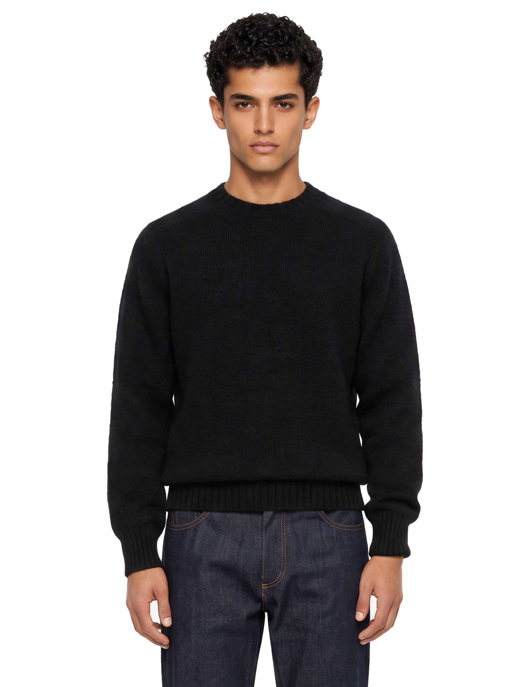 Maglia girocollo in nero 