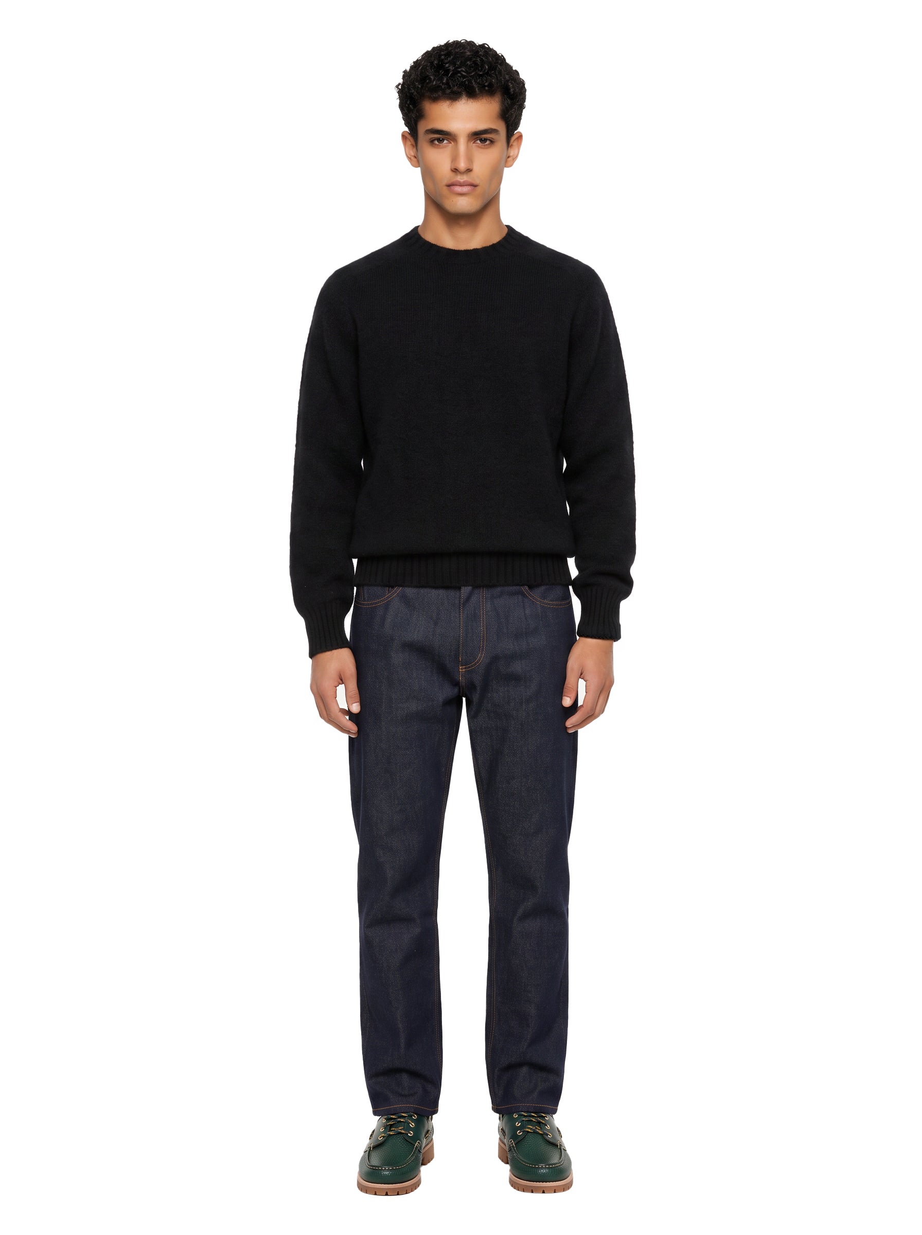 Maglia girocollo in nero 