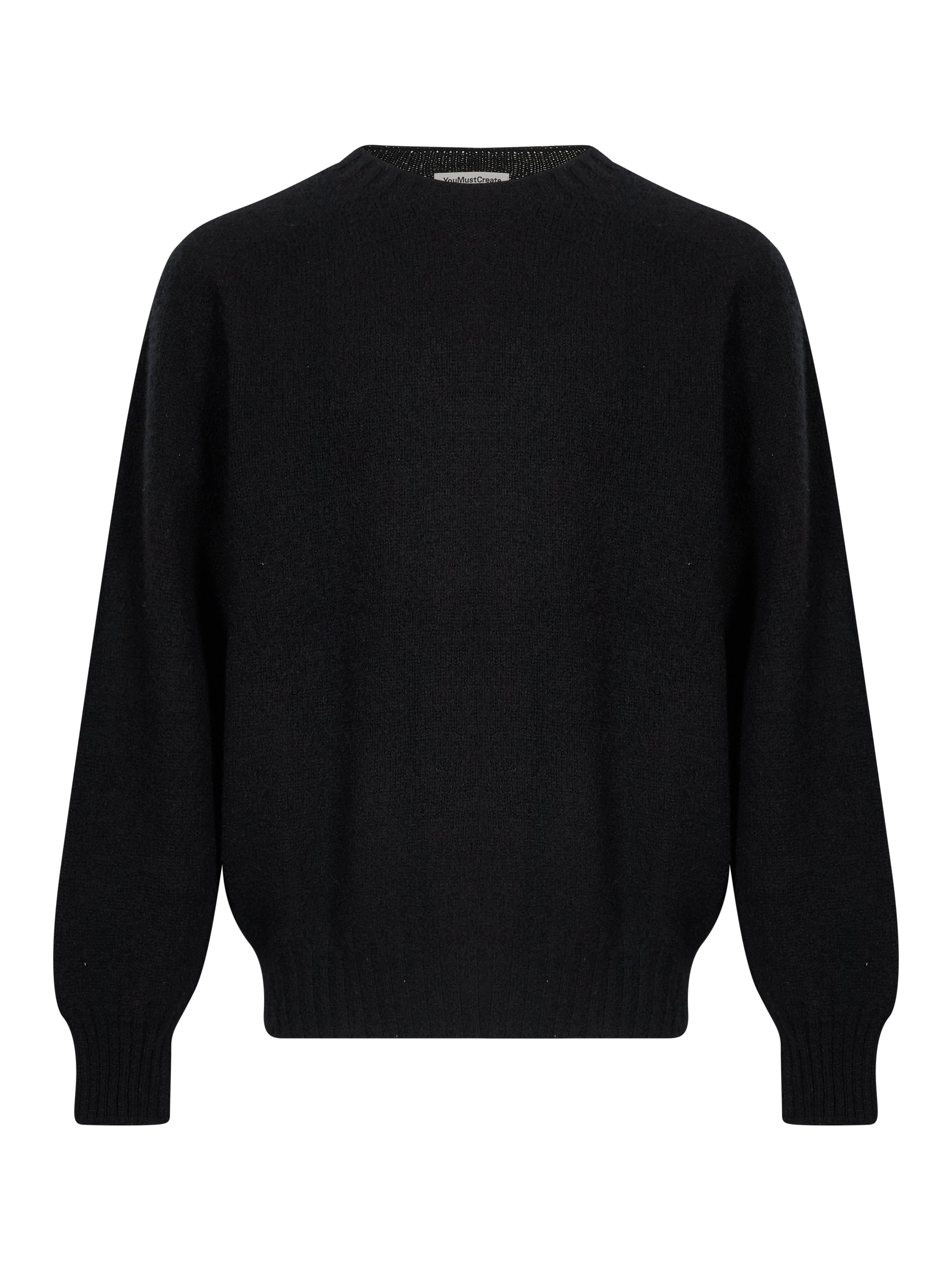Maglia girocollo in nero 