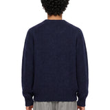 Maglia girocollo in blu 
