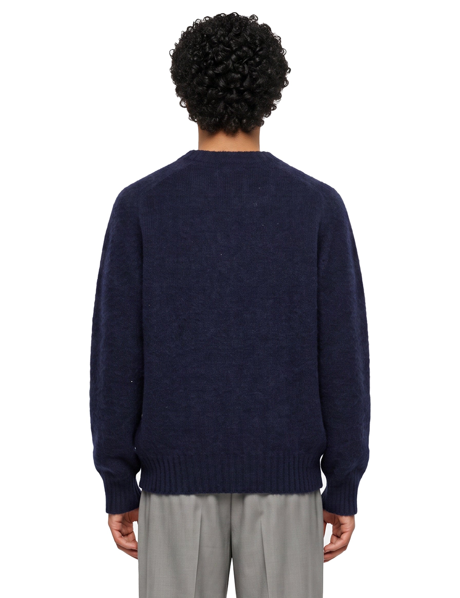 Maglia girocollo in blu 
