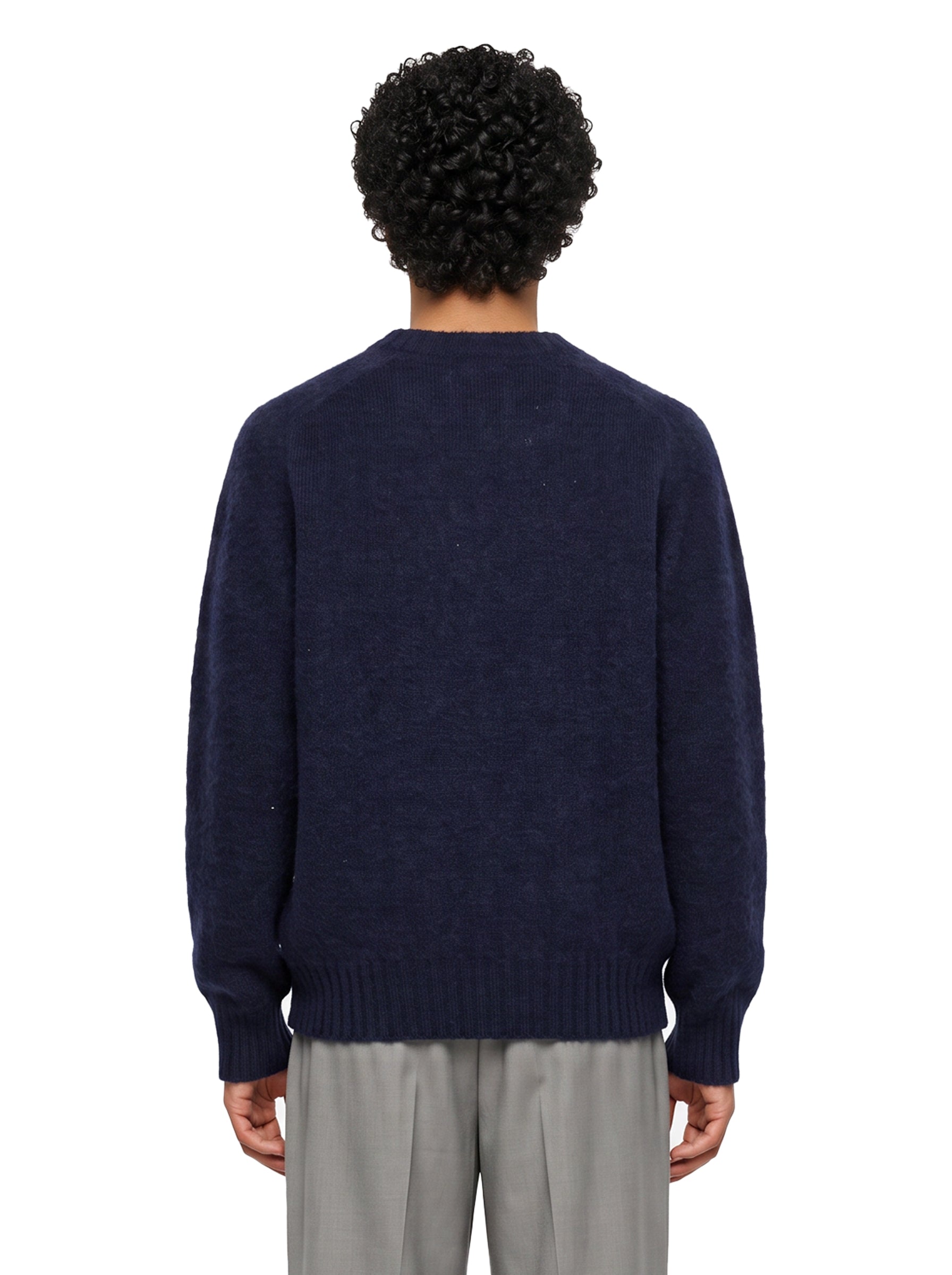 Maglia girocollo in blu 