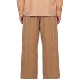 Pantaloni dropout in beige 