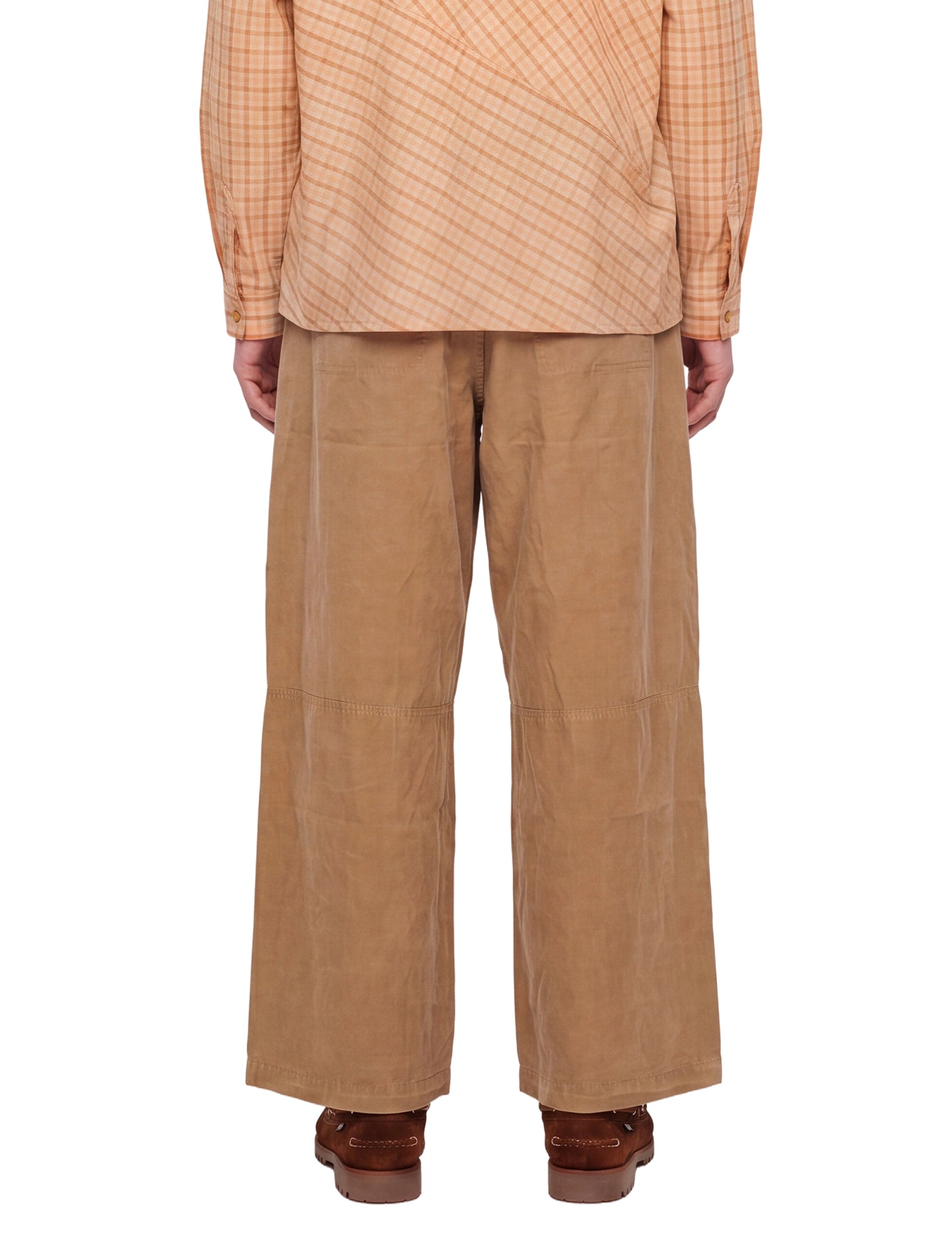 Pantaloni dropout in beige 