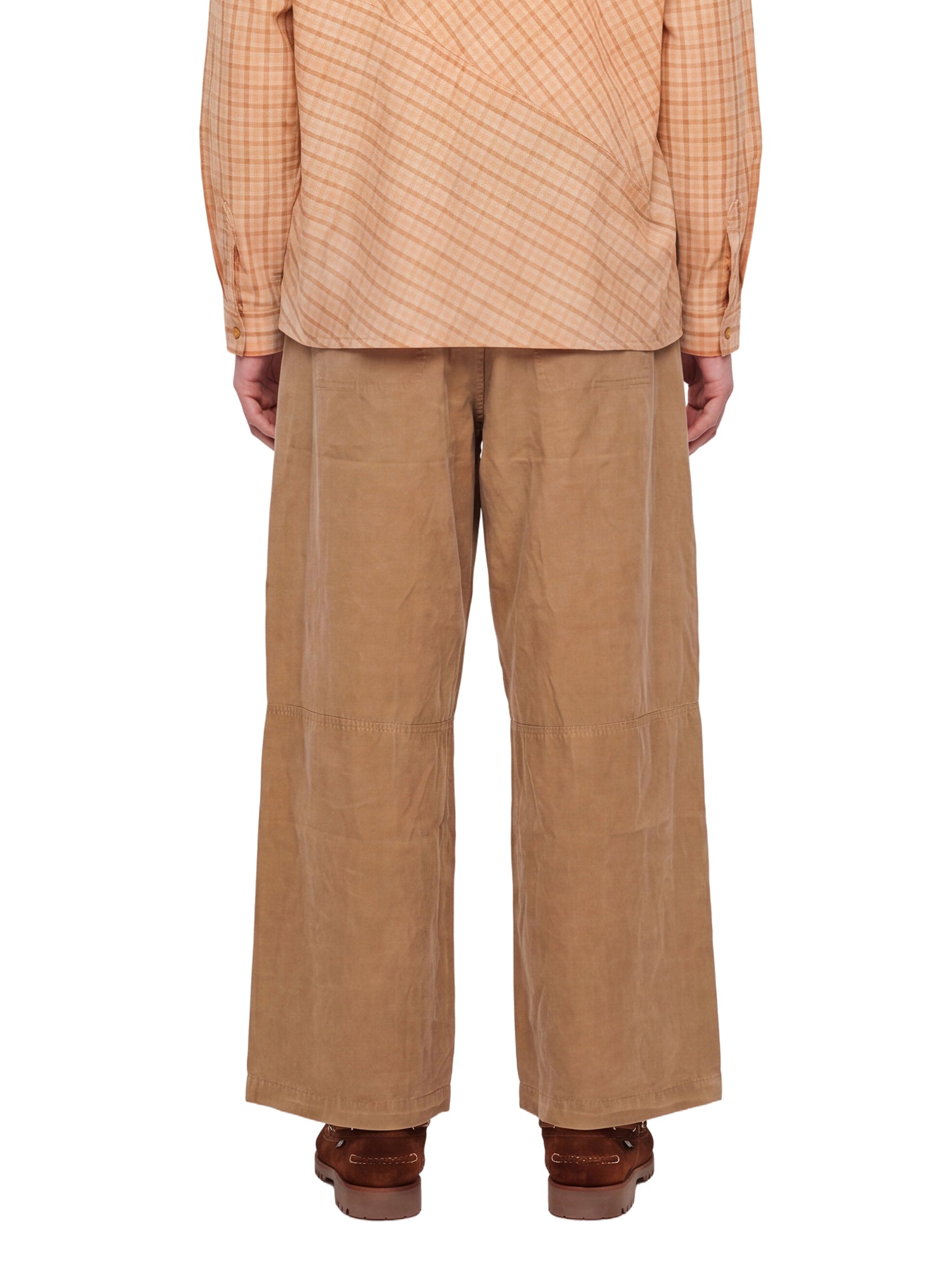 Pantaloni dropout in beige 