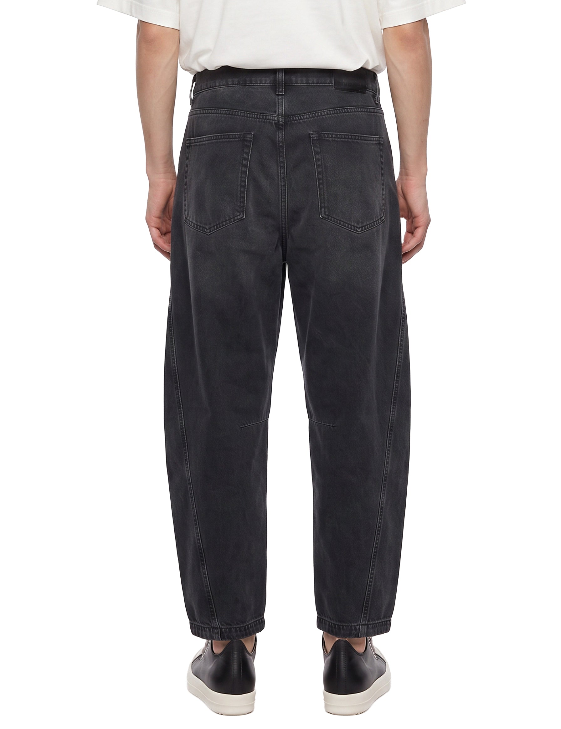 Pantaloni twisted in nero 