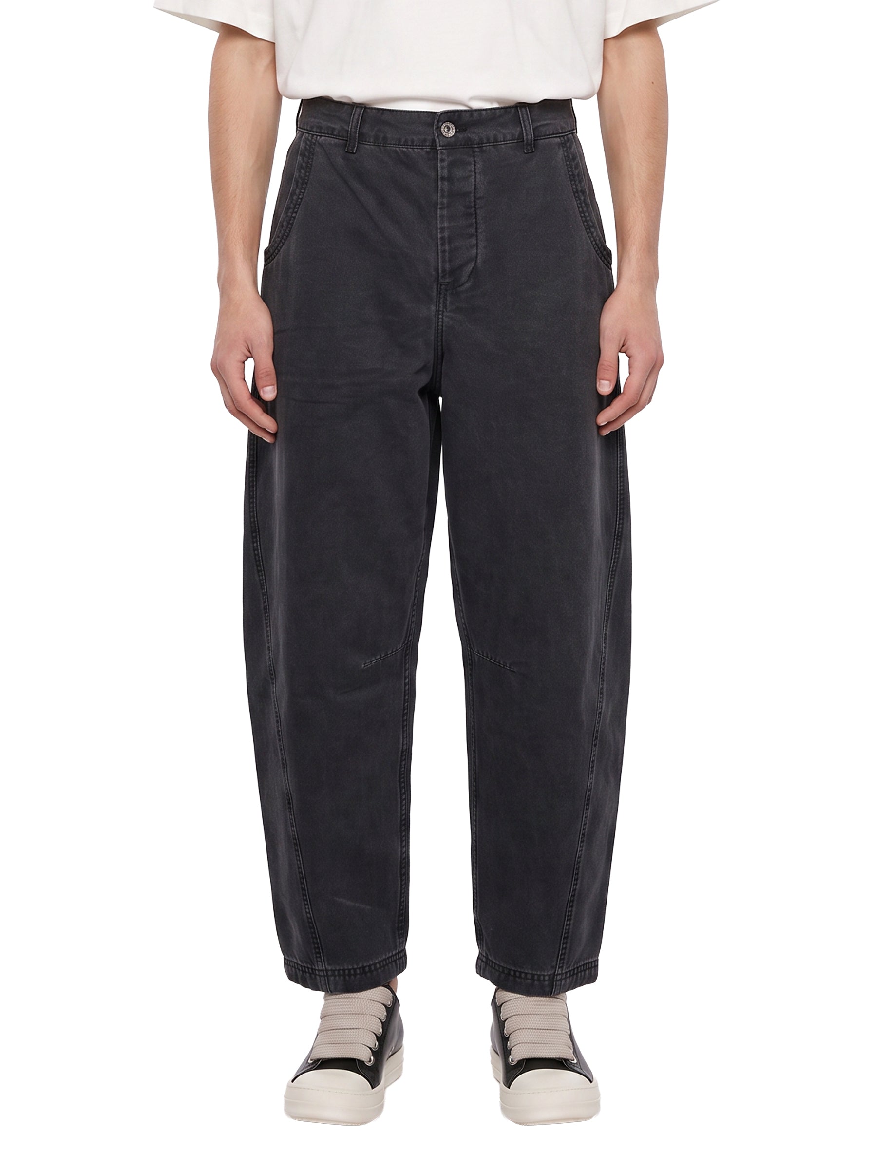 Pantaloni Twisted in grigio scuro 