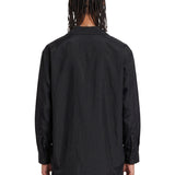 Camicia in cupro nera 