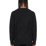 Pullover girocollo in nero 