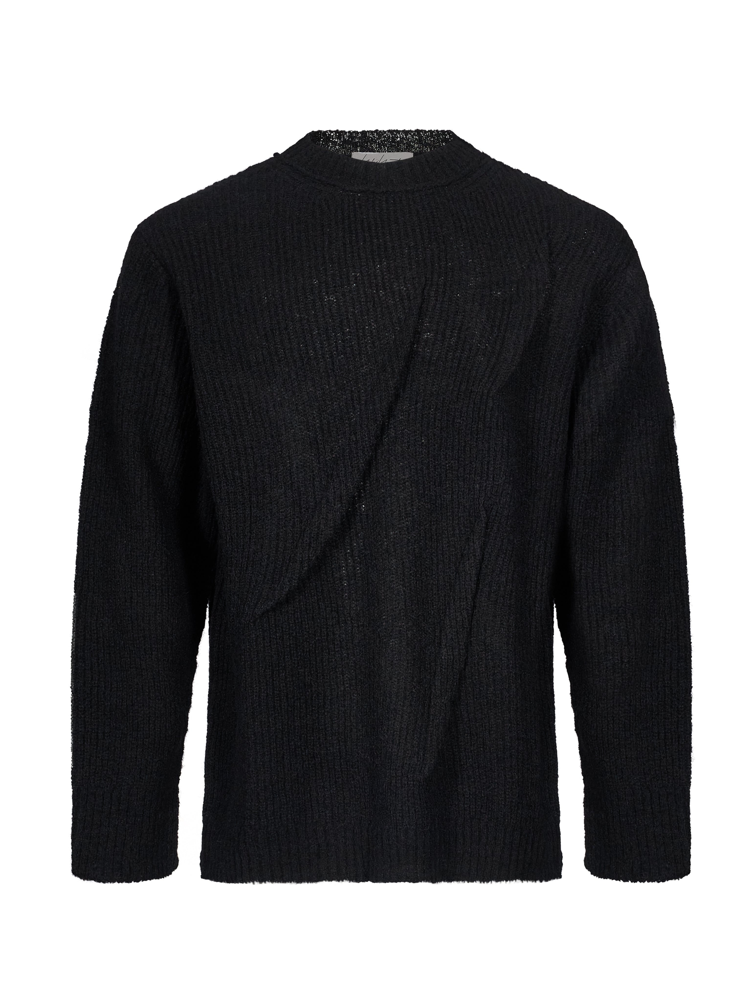 Pullover girocollo in nero 