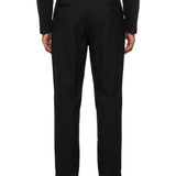 Pantaloni con tasche laterali in nero 