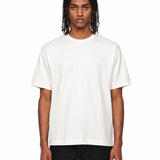T-shirt girocollo in bianco 