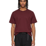 T-shirt girocollo bordeaux 