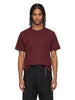 T-shirt girocollo bordeaux