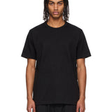 T-shirt girocollo in nero 