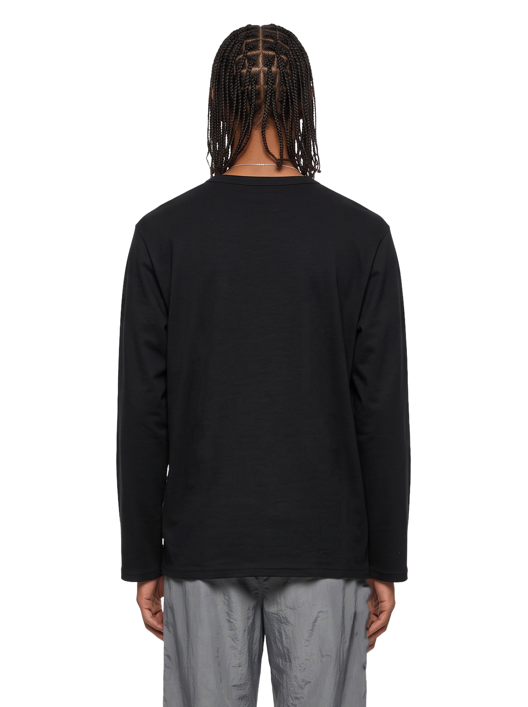 T-shirt Re-Diagonal in nero 