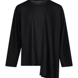 T-shirt Re-Diagonal in nero 