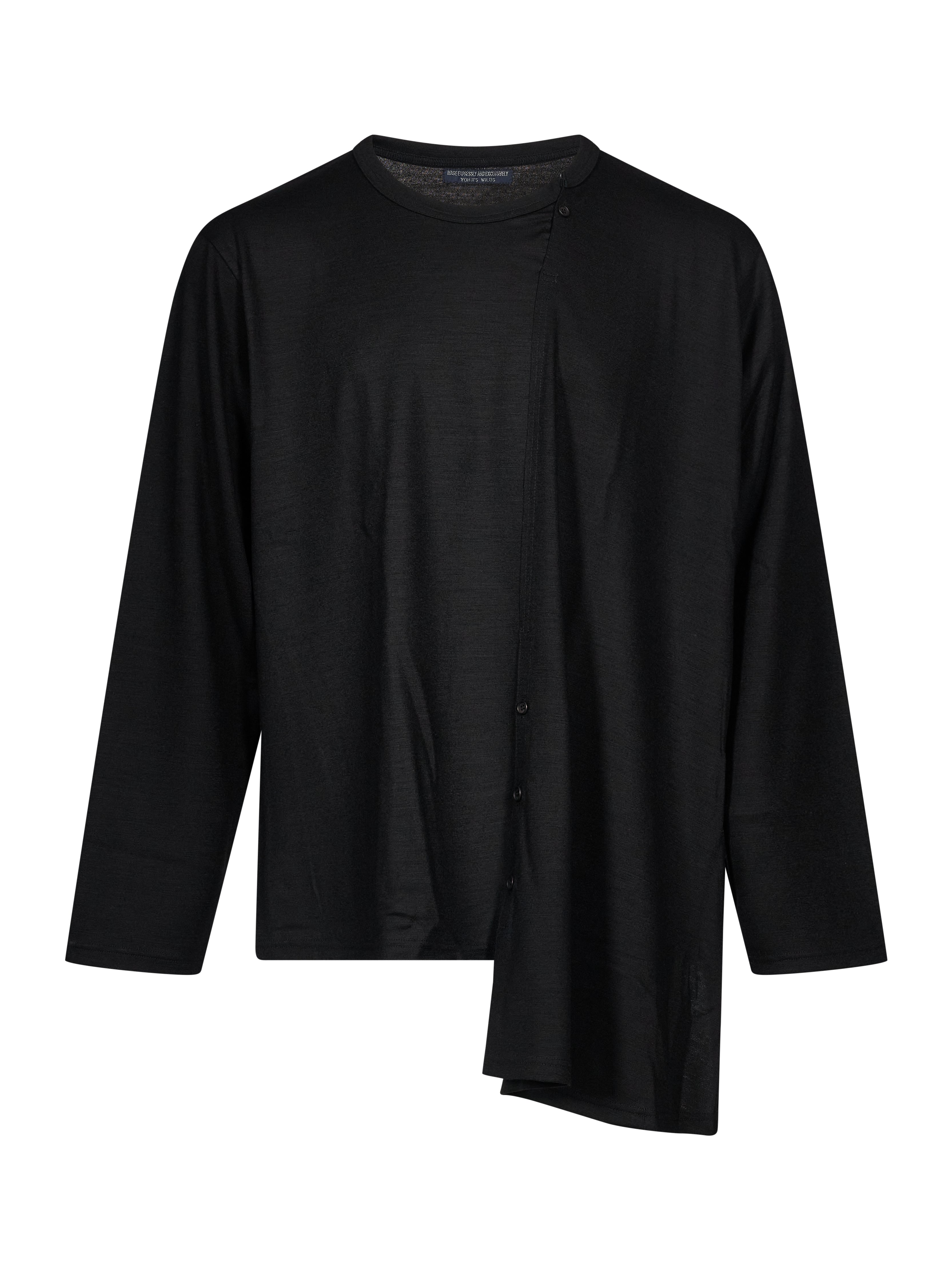 T-shirt Re-Diagonal in nero 