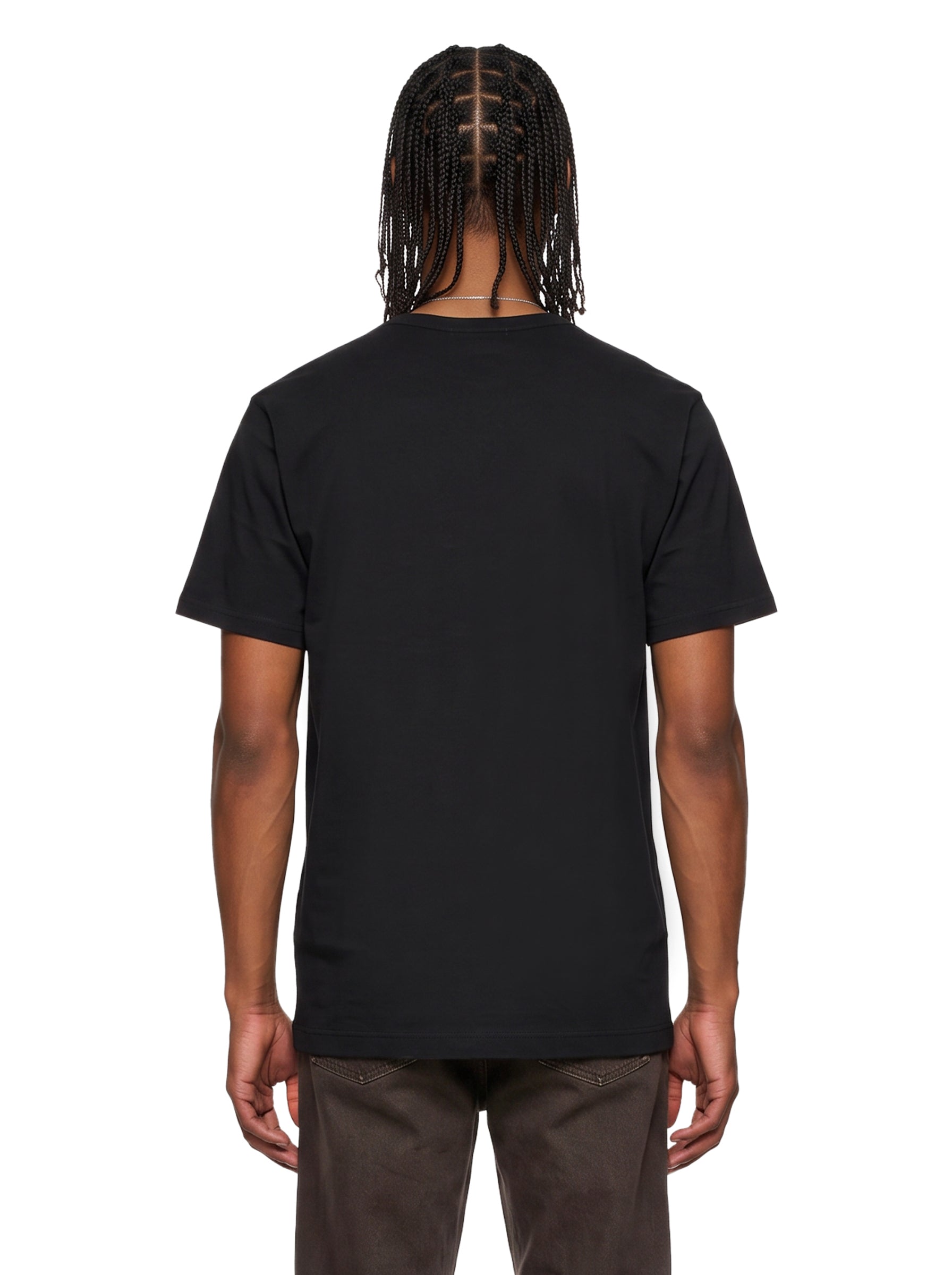 T-shirt girocollo stampata in nero 
