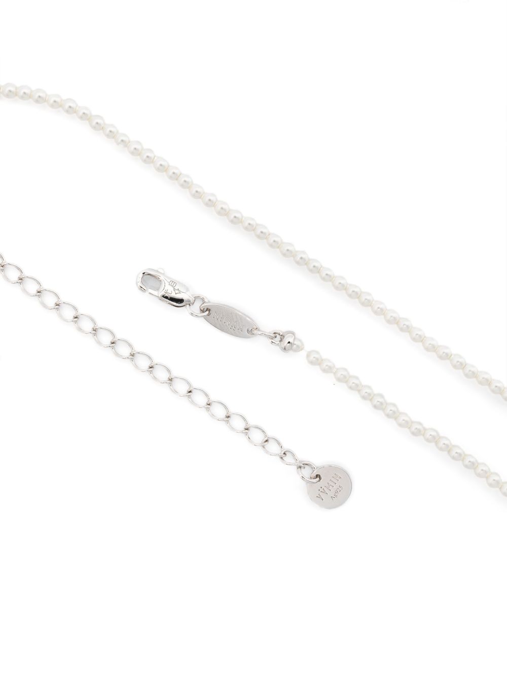 Collana con ciondolo orsachiotto in beige e rosa 