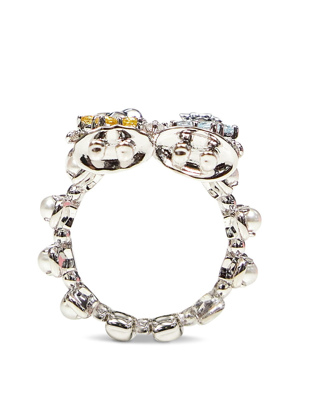 Anello Mini Twins Girl color argento 