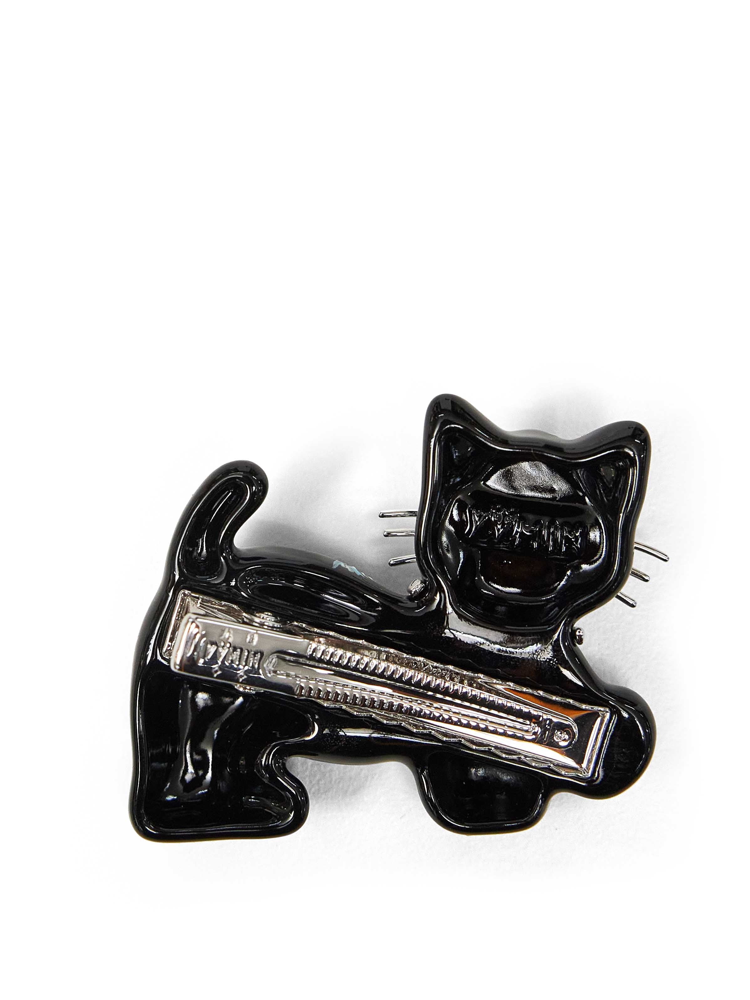 Fermaglio per capelli Cat in nero 