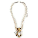 Collana in perle Kitten Pearl in beige 