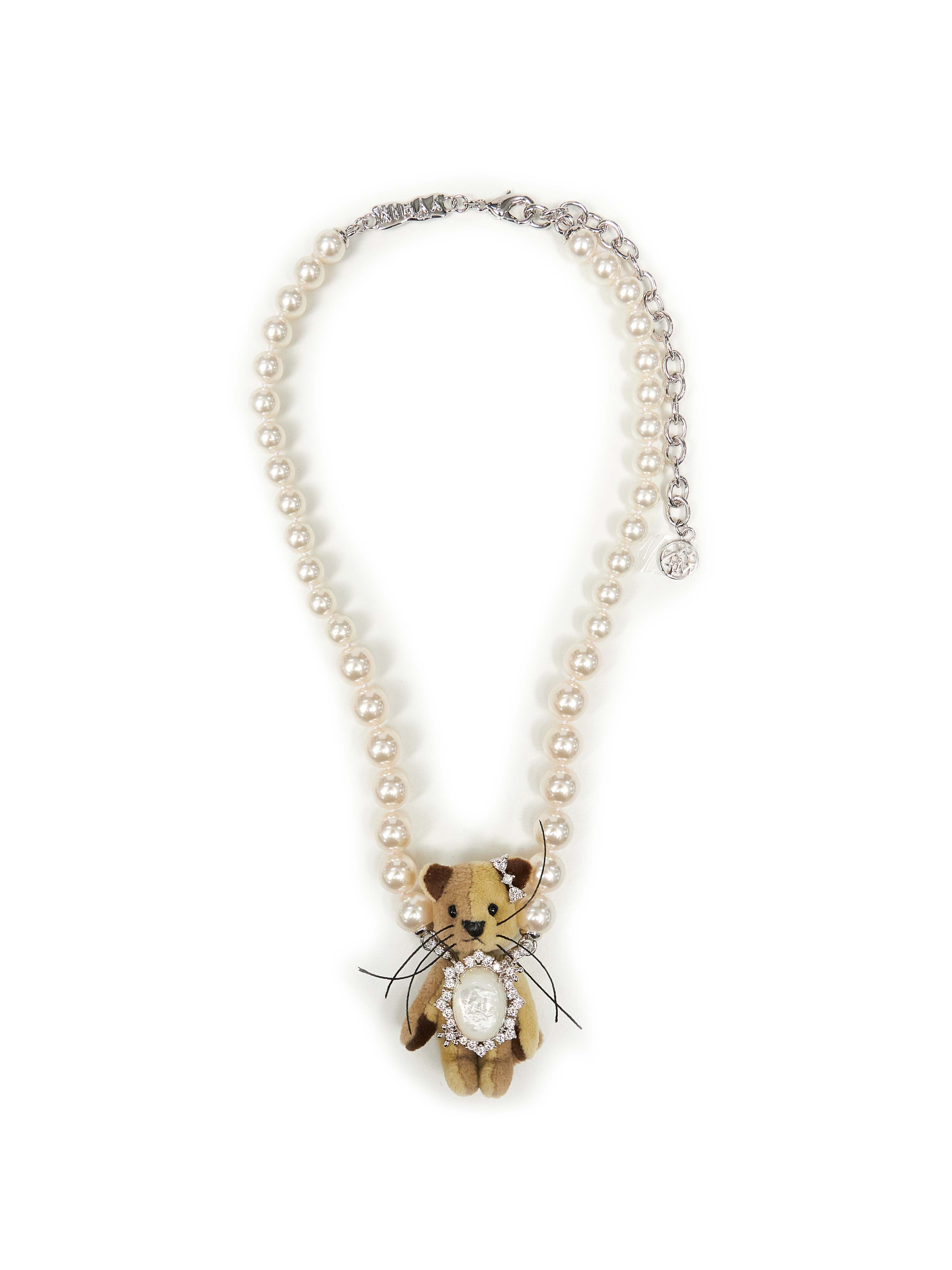 Collana in perle Kitten Pearl in beige 