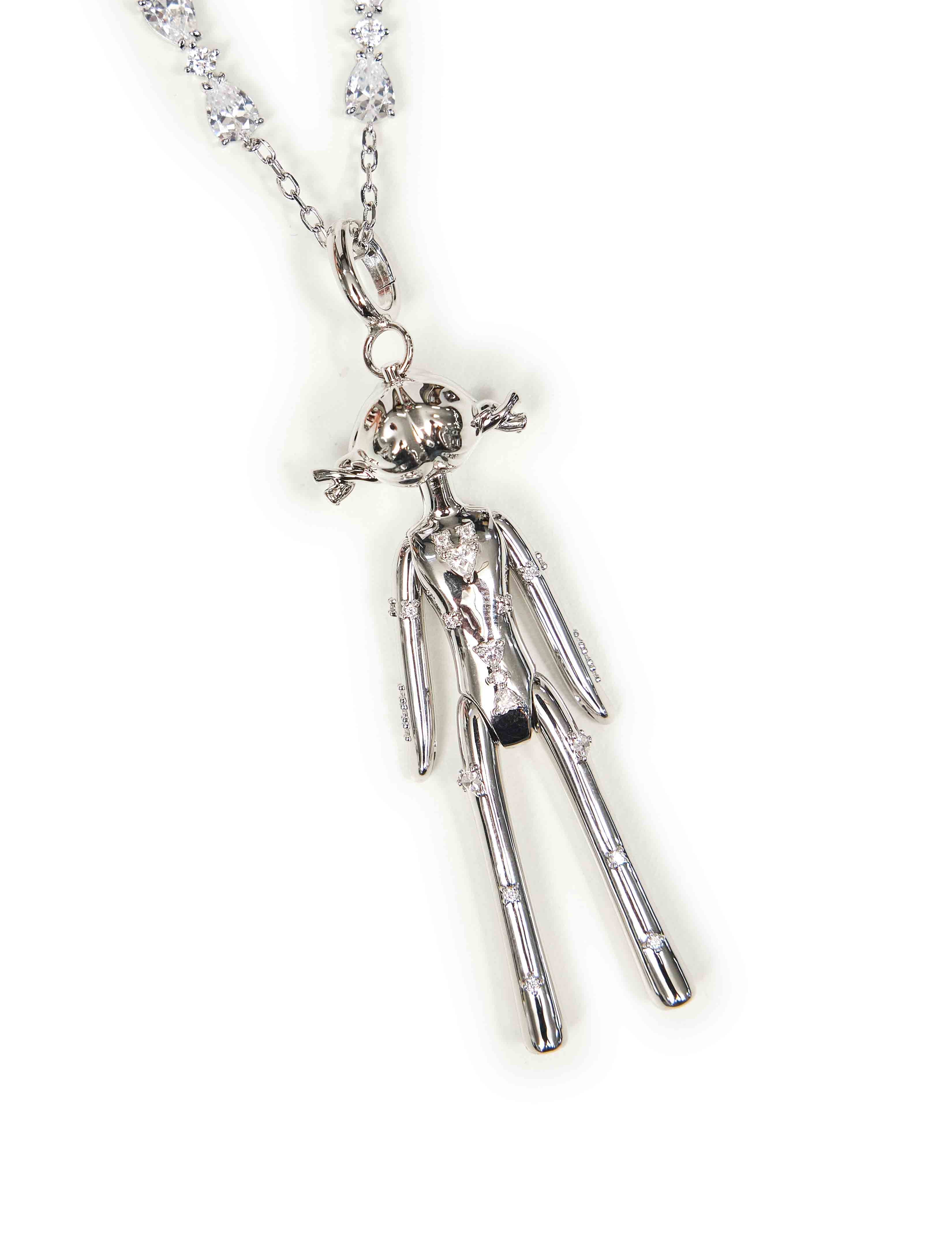 Collana con ciondolo Small Girl color argento 
