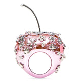 Anello a forma di mela in rosa 