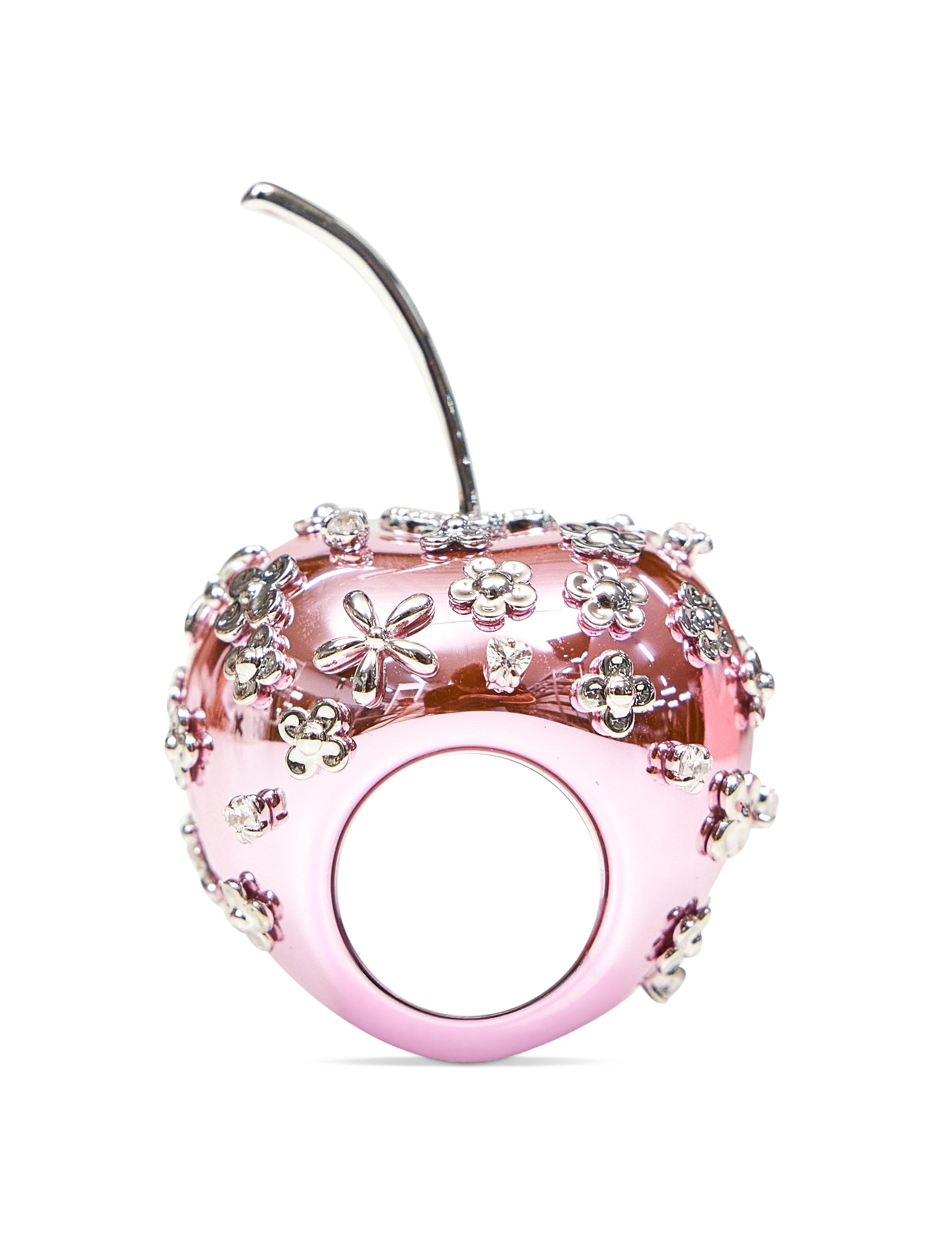 Anello a forma di mela in rosa 