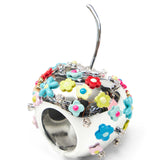 Anello a forma di mela multicolor 