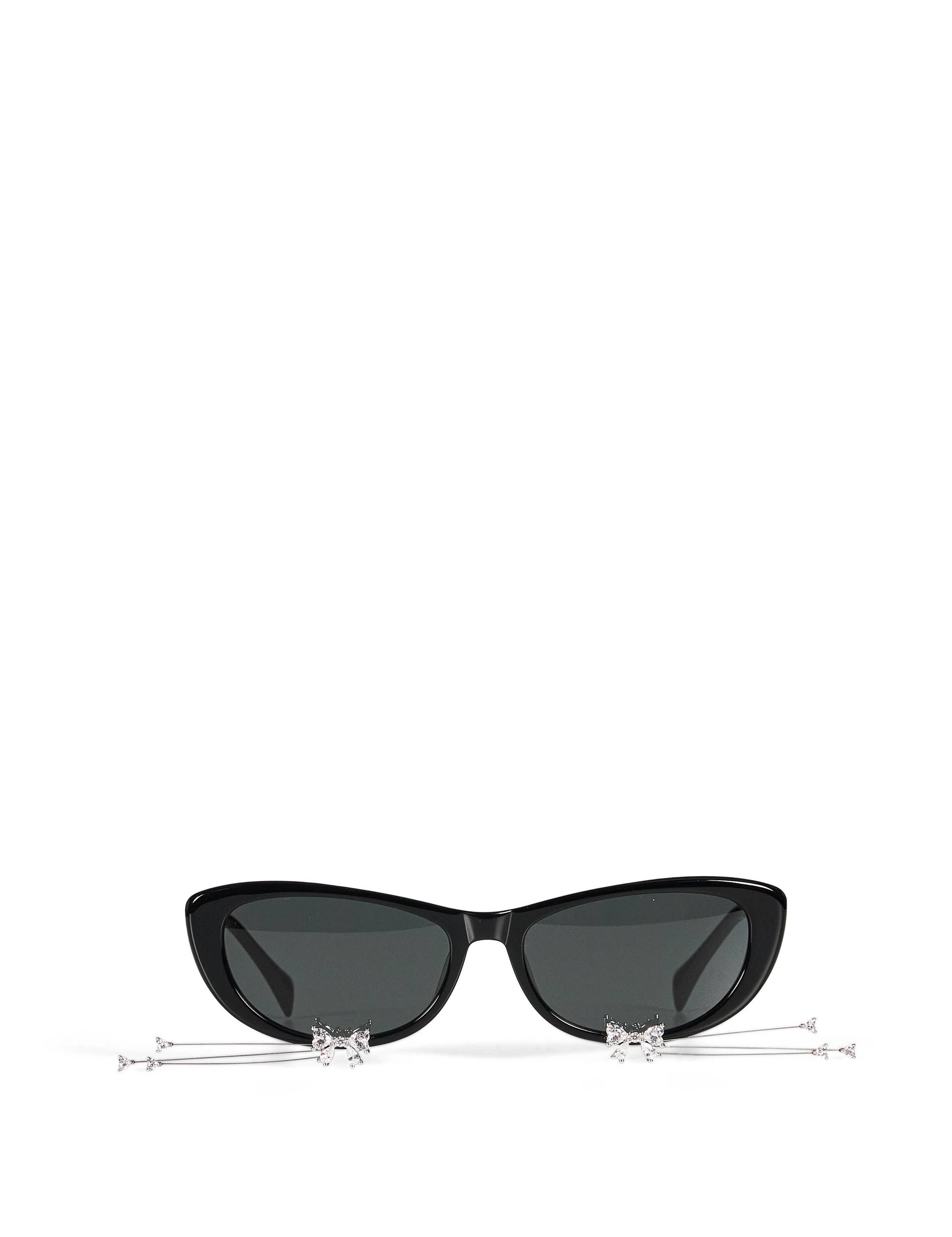 Occhiali da sole Kitten Whisker in nero 