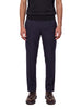 Pantaloni con pieghe in blu
