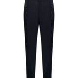 Pantaloni con pieghe in blu 