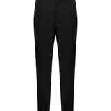 Pantaloni con pieghe in nero 